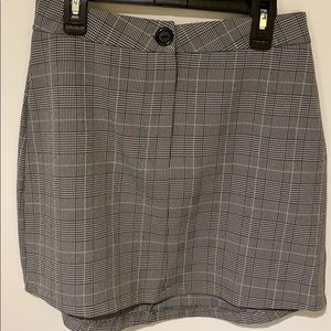 Plaid mini skirt